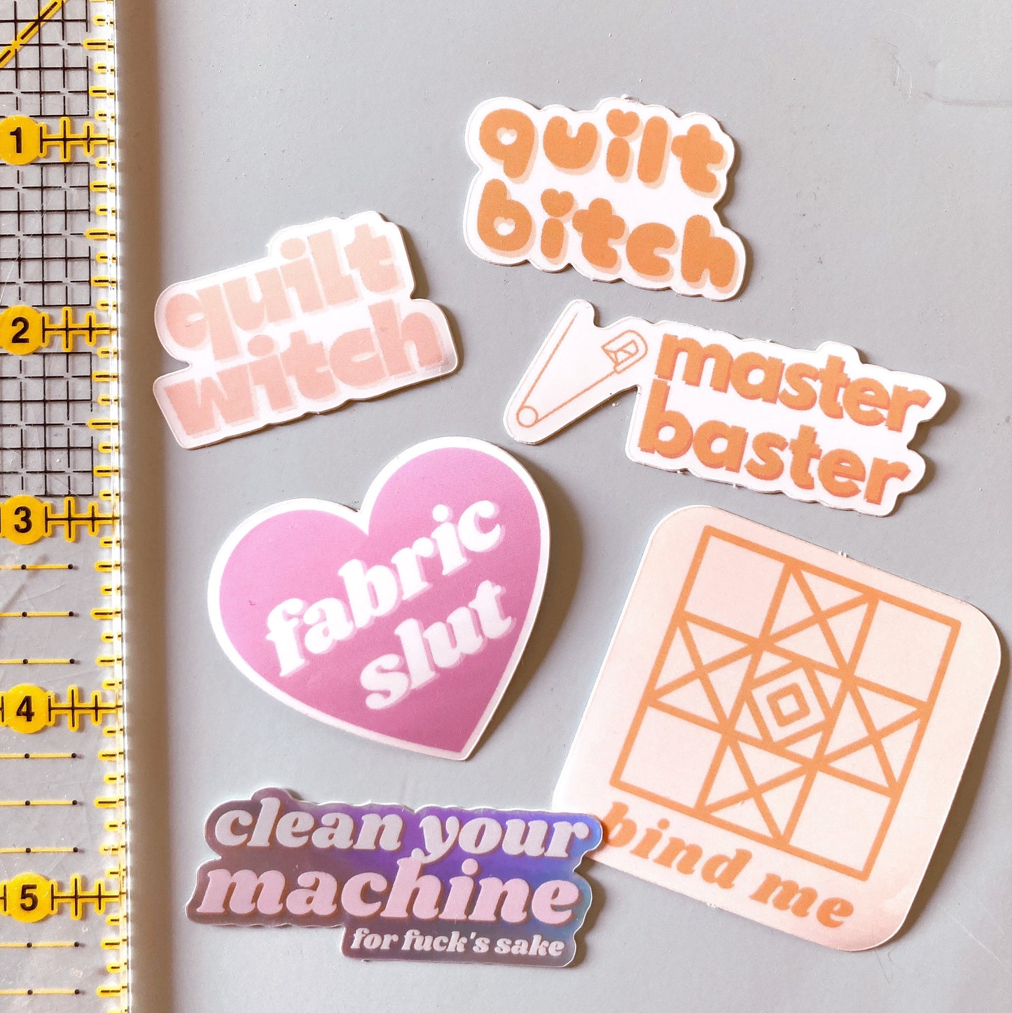 Quilting sewing vinyl sticker pack