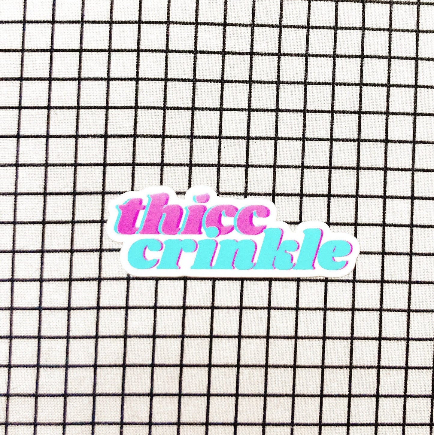 THICC sticker pack sewing and quilting vinyl holographic stickers