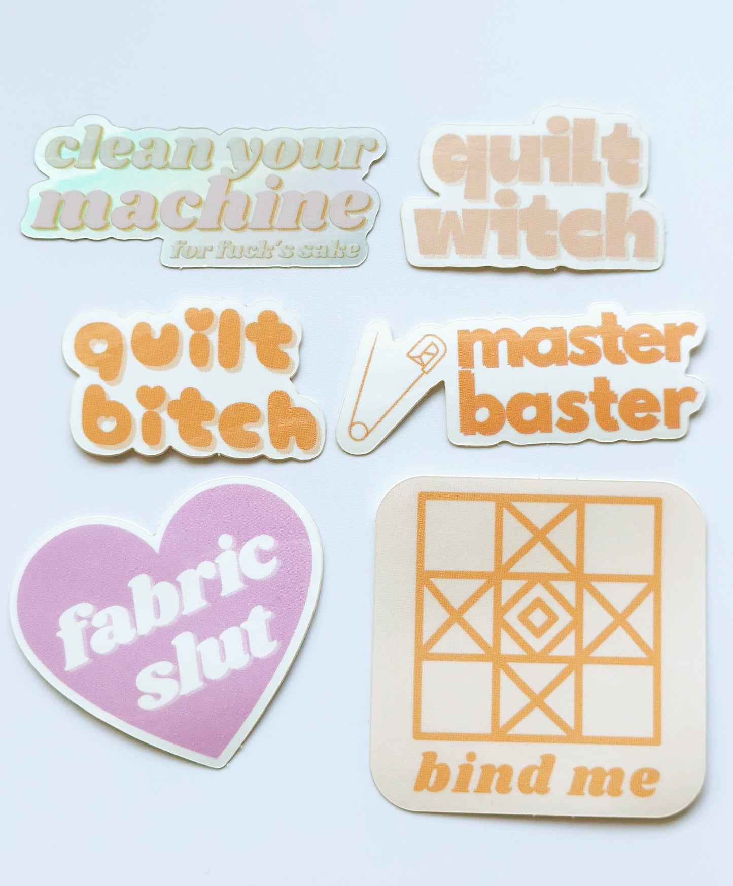 Quilting sewing vinyl sticker pack